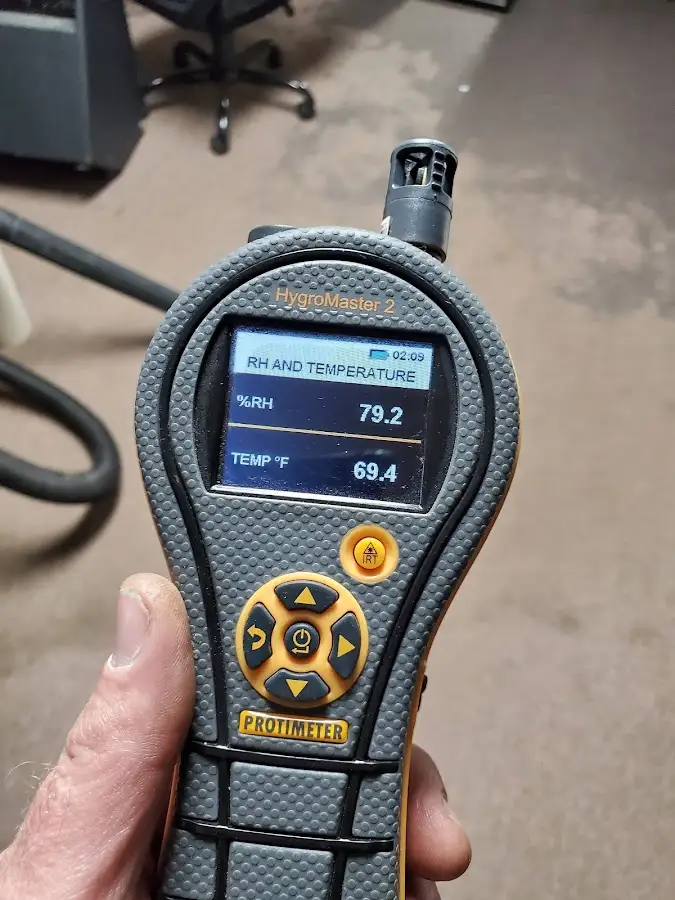 Moisture meter humidity assessment for Fire & Smoke Damage Restoration in North Alamo