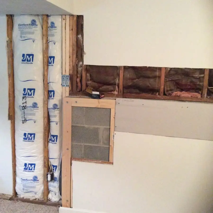 Wall insulation replacement during Structural Drying in North Alamo